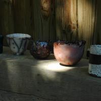 Pièces raku . Stage poterie en Ardèche
